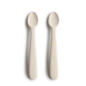 Mushie Babylepels Set 2 Stuks Ivory