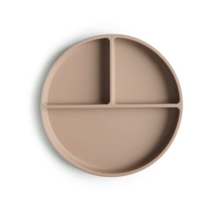 Mushie Siliconen Bord Met Zuignap Natural