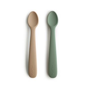 Mushie Babylepels Set 2 Stuks Dried Thyme/Natural